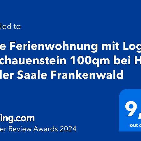 Tolle Ferienwohnung Mit Loggia In Schauenstein 100Qm Bei Hof An Der Saale Frankenwald Exteriér fotografie