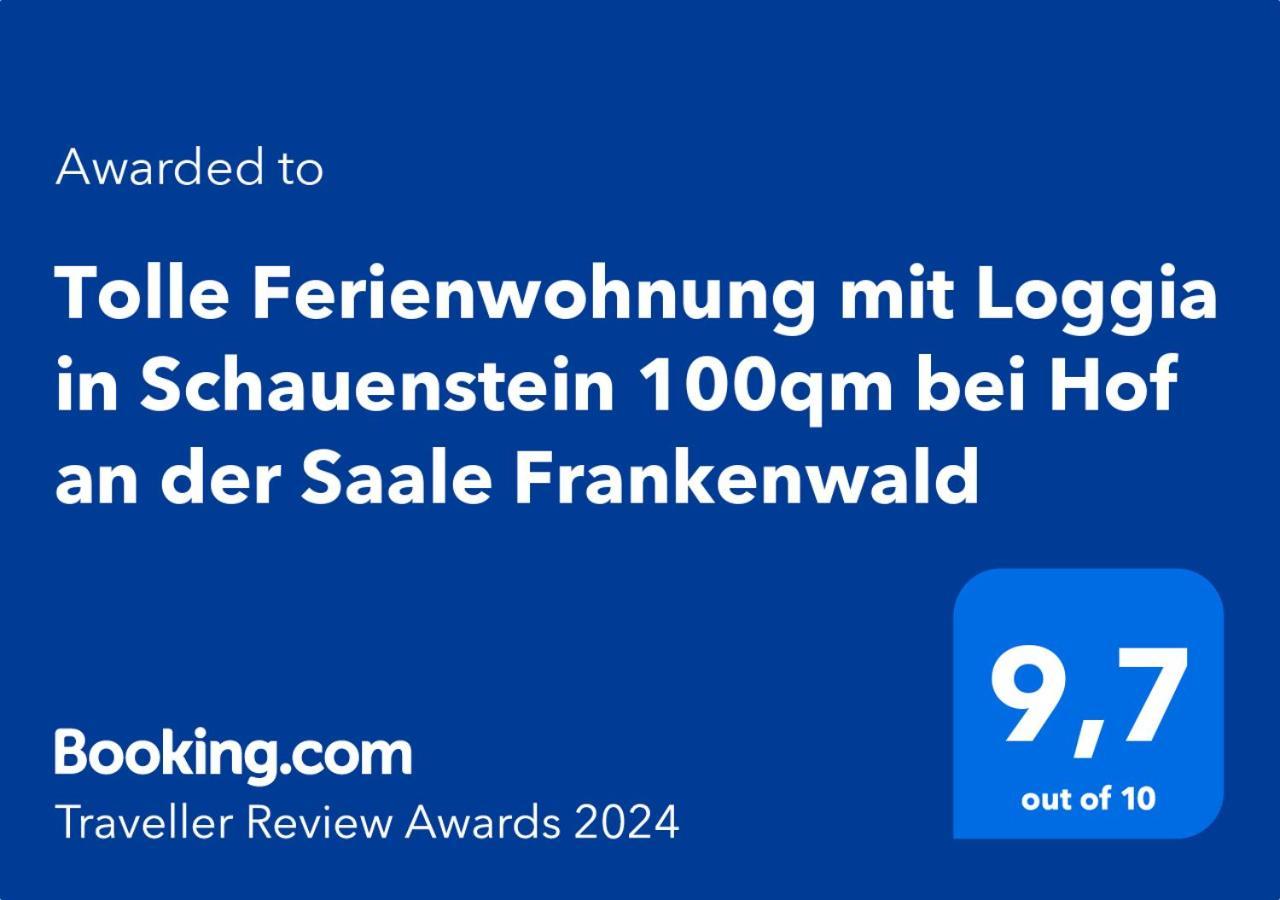 Tolle Ferienwohnung Mit Loggia In Schauenstein 100Qm Bei Hof An Der Saale Frankenwald Exteriér fotografie