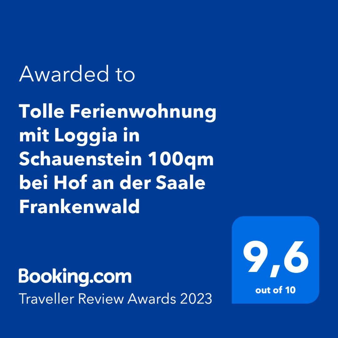 Tolle Ferienwohnung Mit Loggia In Schauenstein 100Qm Bei Hof An Der Saale Frankenwald Exteriér fotografie